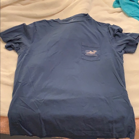 Short sleeve navy vineyard vines shirt - Picture 1 of 2